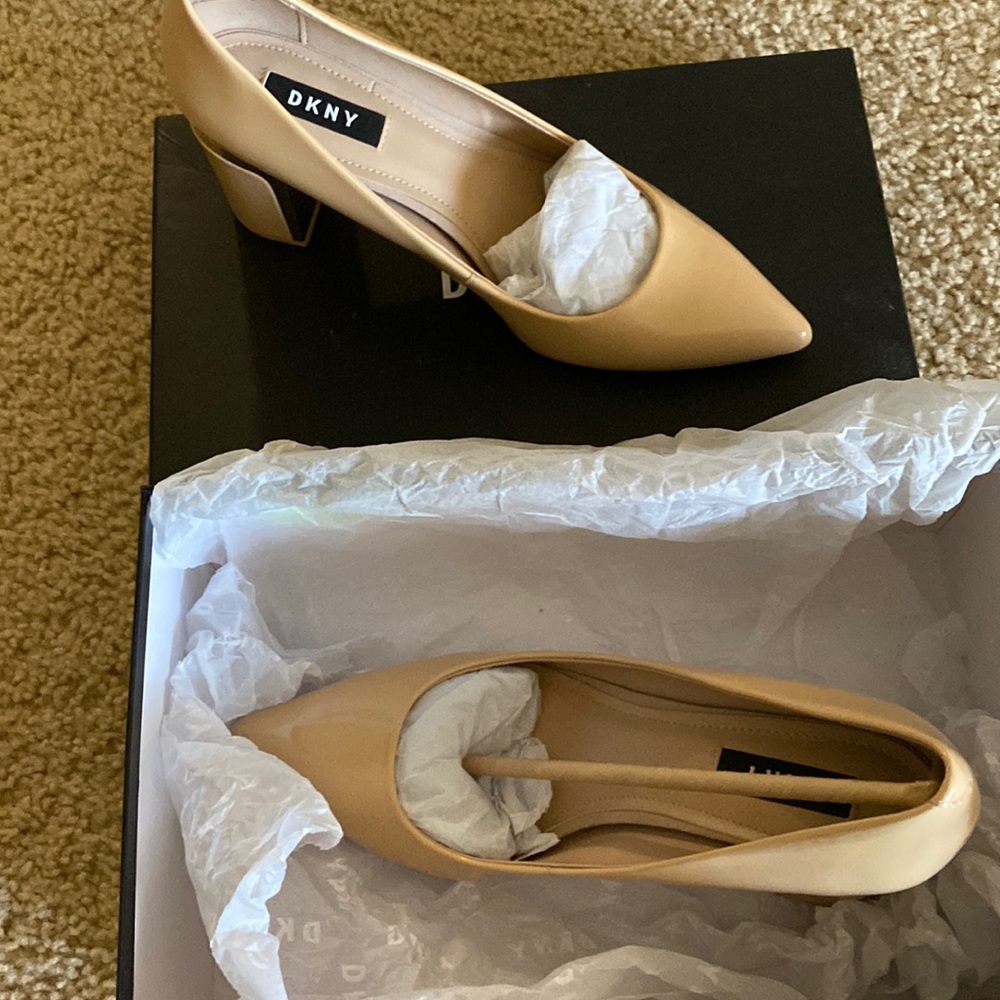 Shoes size 7.5 DKNY used one time new.